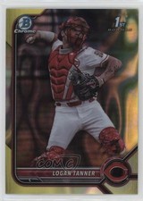 2022 Bowman Draft Chrome Yellow Lava Refractor 30/75 Logan Tanner #BDC-55 0a6