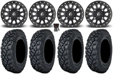 Fuel Vector Beadlock 15" Wheels 32" Klever X/T Tires Can-Am Defender