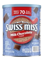 Swiss Miss Milk Chocolate Hot Cocoa Mix Canister, 70 Servings, 4.78 lb 
