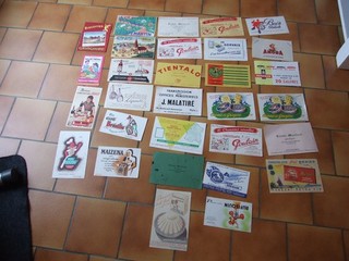 LOT DE 30 BUVARDS PUBLICITAIRE AMORA POULAIN MENIER MAIZENA GERVAIS SENECLAUZE