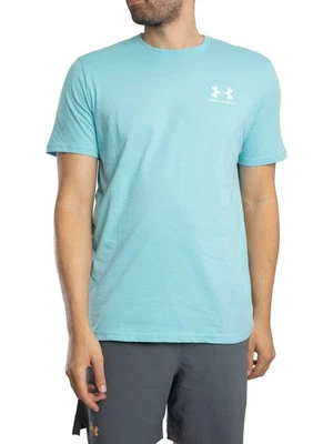Under Armour Herren Logo-T-Shirt für die linke Brust, Blau - Bild 1 von 4
