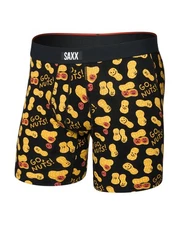Saxx Vibe Xtra Boxer Brief Fly Men's Underwear, Go Nuts/Black, Large