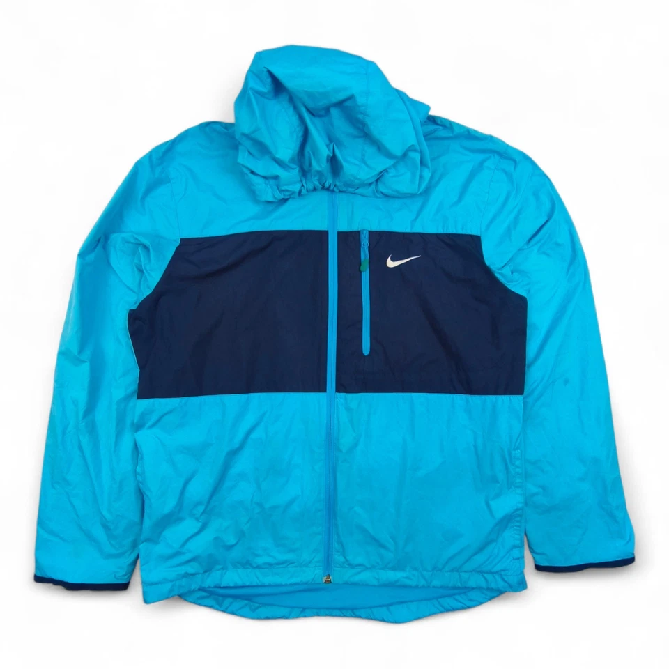 Nike Windrunner Herren M Türkis Blau Windbreaker Vintage Jacke Retro Regenjacke - Bild 2 von 4