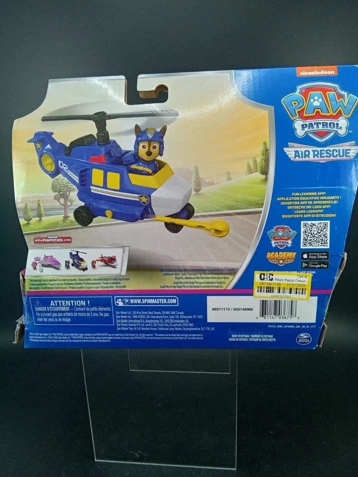 Patrulla Canina Héroe de Rescate Aéreo Helicóptero Persecución Figura de Acción Auténtico Spin Master Foto 3 de 4