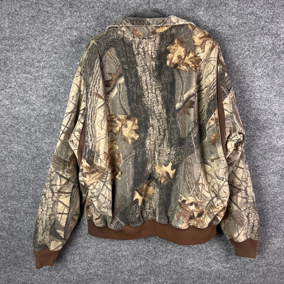 Chaqueta de Caza Camuflada De Colección RedHead Para Hombres Cremallera Completa Realtree Maderas Duras XL-Grande Foto 2 de 4
