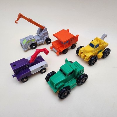 TRANSFORMERS G1 (Vintage 1989) Mixed Lot of 5 CONSTRUCTION TRUCK Micromasters
