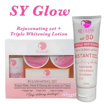 SY Glow Rejuvenating Set + Triple Whitening Lotion SPF 80