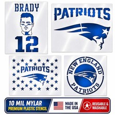 Patriots Football Team Stencil - Durable & Reusable 10 Mil Mylar - Made in USA