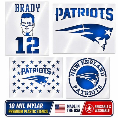 New England Patriots Stencil   Football Team, Sports Fan Art, Craft, Wall Decor