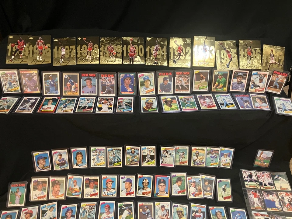 Coleção de cartões e recordações esportivas - Pablo Sanchez, Michael Jordan -1200 cartões - Imagem 2 de 4