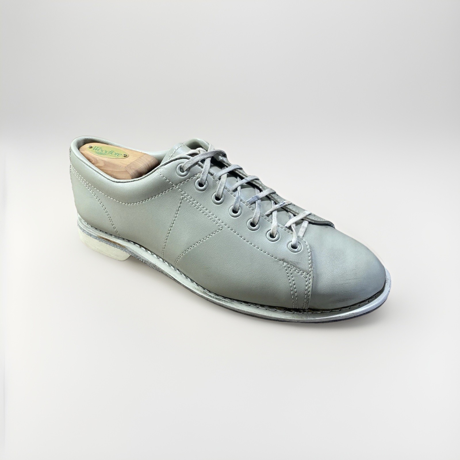 Mens 9 Beige Leather 1970s Retro Athletic
