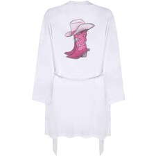 Small 'Star Cowboy Boots & Hat' Adult Dressing Robe / Gown (RO00109889)