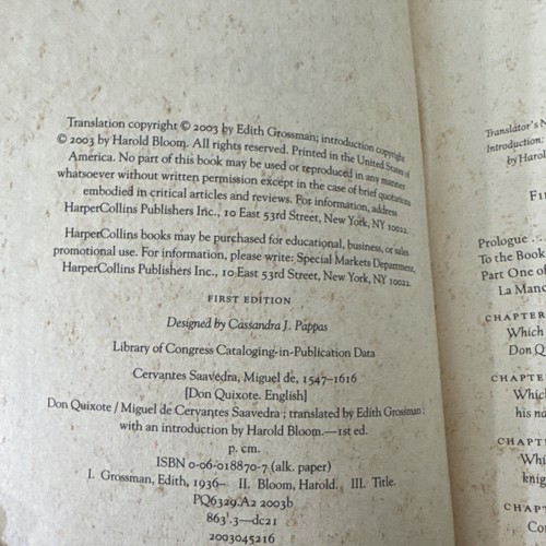 Don Quixote By Miguel De Cervantes, A New Translation by Edith Grossman - Picture 4 of 7