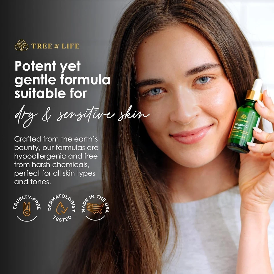 Vitamin C Skin Care Set - Brightening Face Oil Serums, 1 Fl Oz - Image 4 of 4