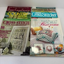 Lot of 6 Cross Stitch Magazines 1995-2018