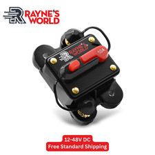 50 Amp Waterproof Circuit Breaker Auto/Marine/Solar 12-48V DC Manual Reset