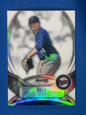2010 Bowman Sterling Prospects Refractors Kyle Gibson Twins #/199