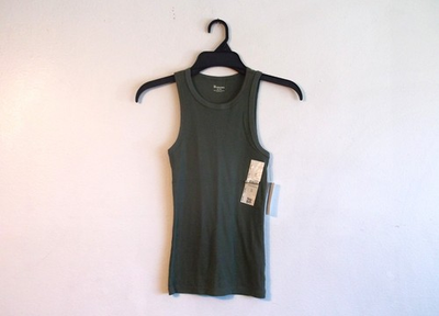 #ad No Boundaries High Neck Tank Women Sz XXS 00 NWT Gym Exercise Green $5.00