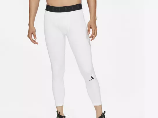 Nike Air Jordan Jumpman 3/4 Training Tights / Pants CZ4796-100 Size S White