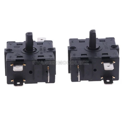 MARKENLOS Electric Room Heater 3Pin 5Pin Rotary Switch Selector AC 250V 16A