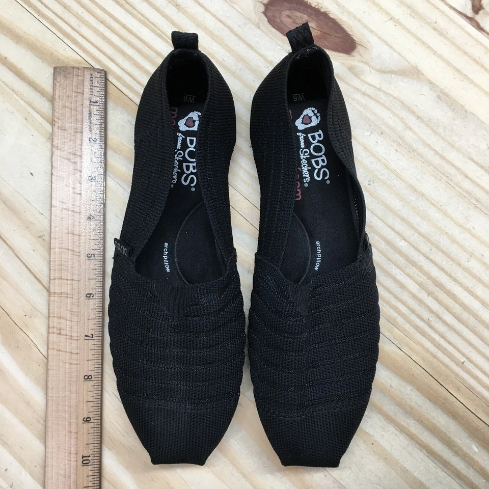 Chinelo Skechers BOBS Feminino 6 Preto Pelúcia Golden Hour Casual Conforto - Imagem 4 de 4