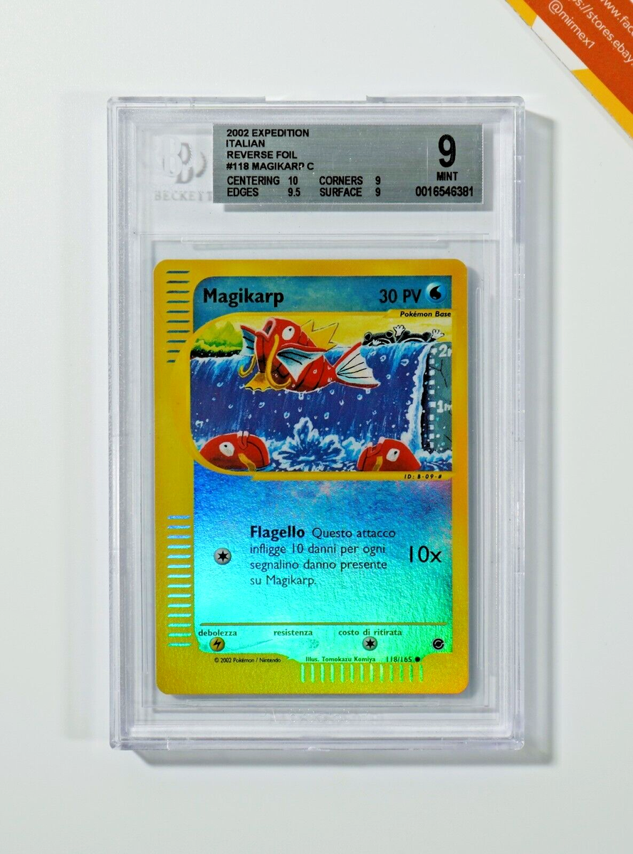 Pokemon BGS 9 Magikarp #118 Reverse Expedition 2002 Italiano | eBay