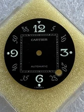 cartier pasha 35mm dial black 0165