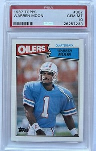 1987 Topps WARREN MOON #307 GEM MT PSA 10