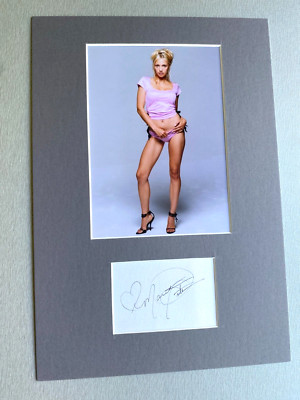 MARNETTE PATTERSON original signed letter card/mat 20x30 autograph