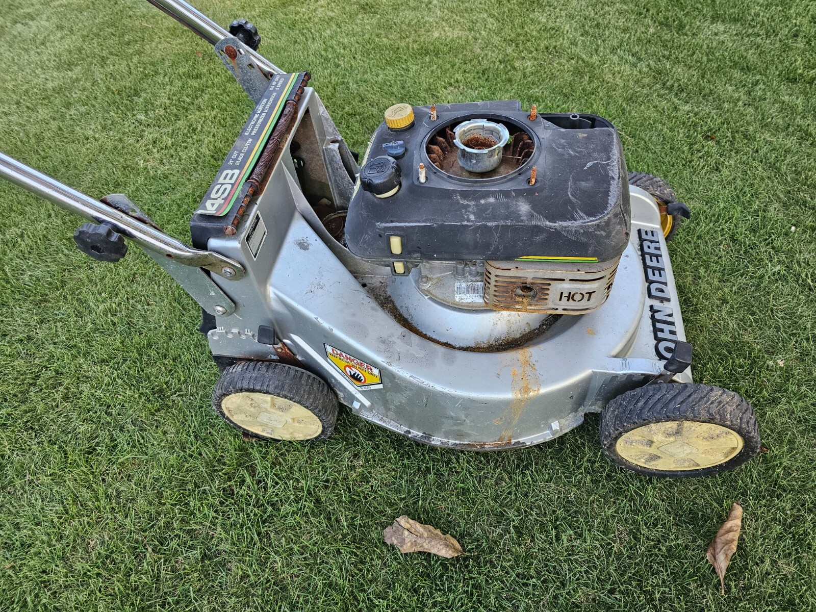 John Deere 14sb 21” Walk Behind Push Mower Cast Deck eBay