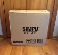 Simplihome End Table 3AXCDEV-02 Medium Mahogany Brown