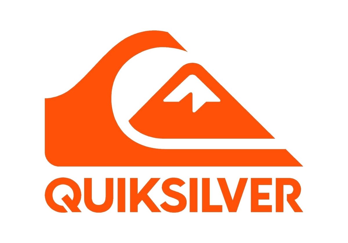 QUIKSILVER ステッカー Quiksilver Wave Mountain Logo Black White Oval OG V62A