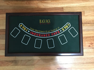 Casino Game Board with Craps,poker and Blackjack