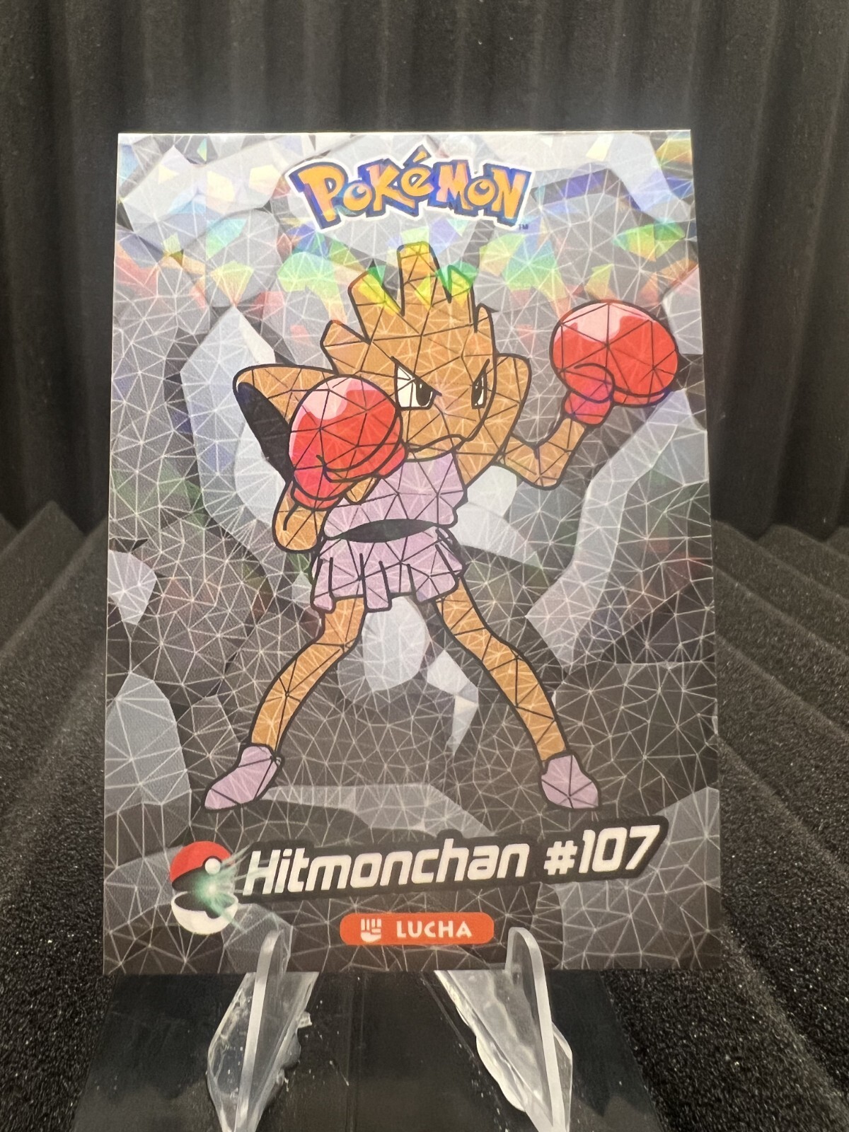Hitmonchan #107 - Cracked Ice Holo - Crystal Collection 2024 - Pokemon Card