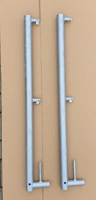 Geländerpfosten Stahl mit Belagsicherung für Plettac, Müba Fix, Hünnebeck