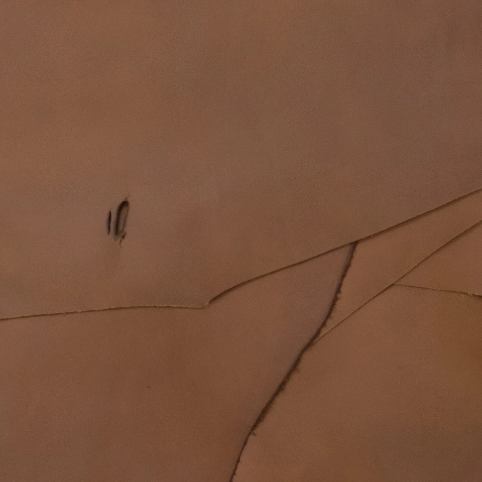 Large Brown Cowhide Lining Scrap Remnants 2.5-3.5 OZ 3 Pounds - Image 2 of 4