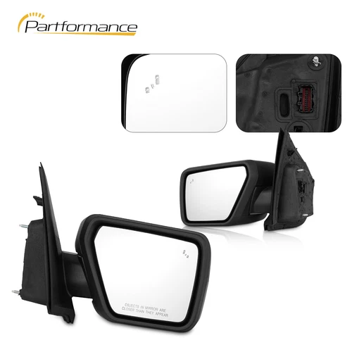 Pair Right+Left Side Mirror Power Heat with BLIS Man fold for 21 to24 Ford F-150