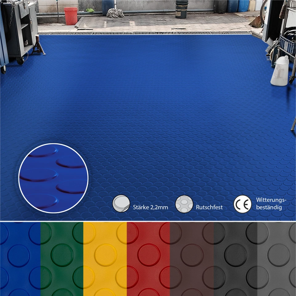 Flachnoppenmatte PVC | Noppenmatte | Gummimatte | viele Größen und Farben - Bild 3 von 4