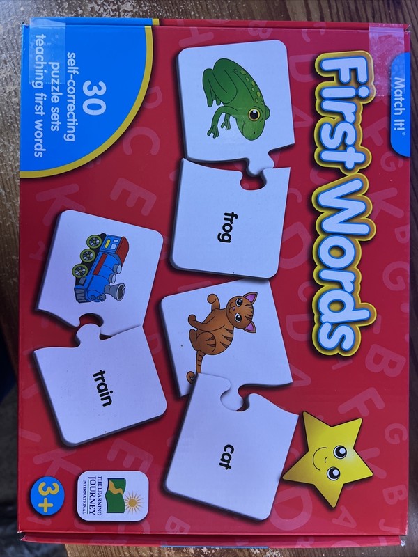 The Learning Journey Match It! First Words 30 Self Correcting Puzzle COMPLETE