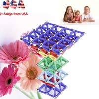 60pc Kids Intelligence Educational Toys Hands-on Building Magnetic Stick Plastic 60pc Kids Intelligence Educational Toys Hands-on Building Magnetic Stick Plastic
