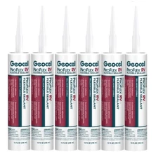 Geocel GC28903 (GC28103) , Pro Flex RV Flexible Sealant, Black, 10 OZ, Set Of 6