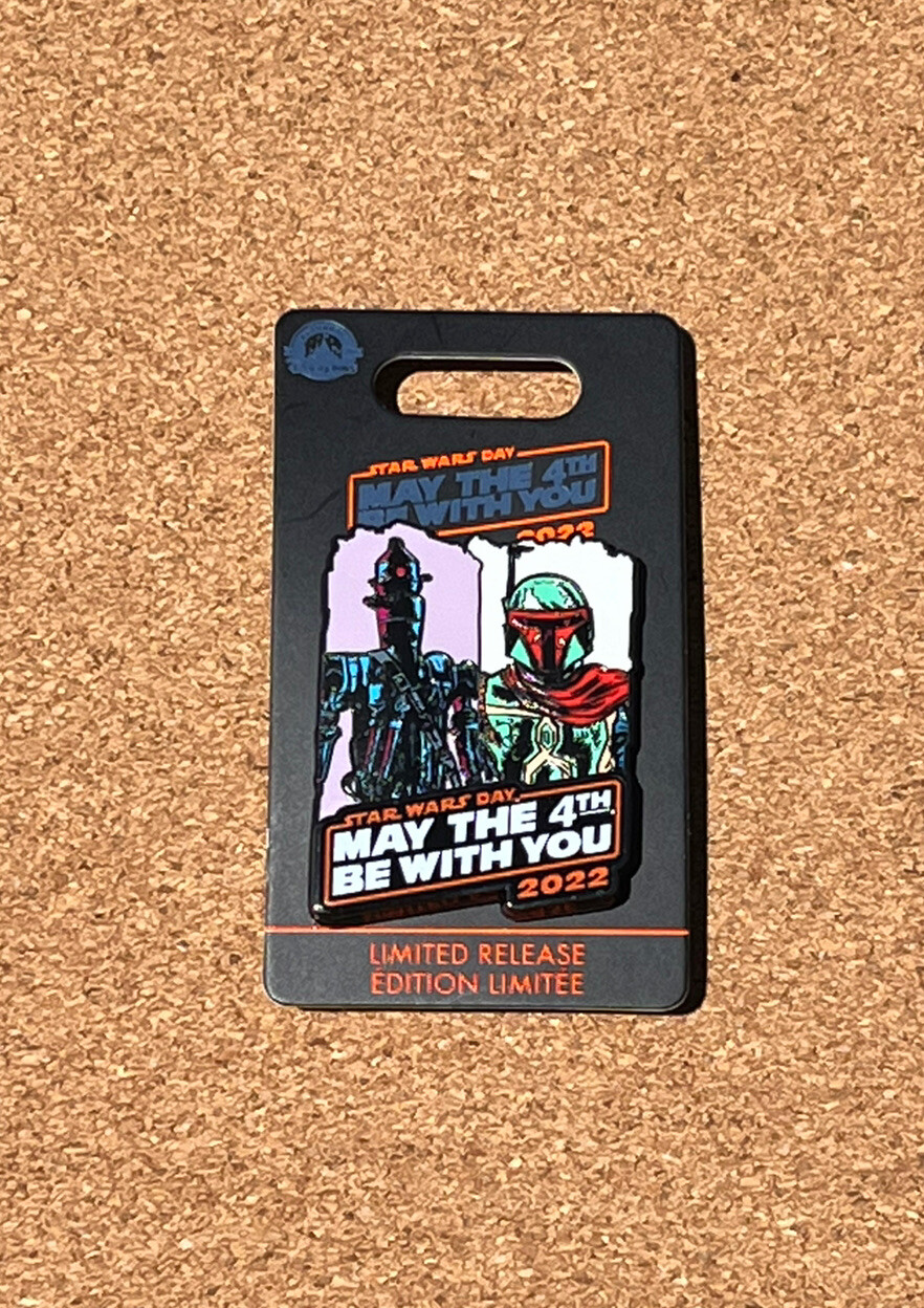 Disney Parks Star Wars May the 4th Be With You 2022 Boba Fett IG-88 Pin ...