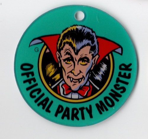 Portachiavi PARTY ZONE DRACULA flipper promo plastica UFFICIALE PARTY MONSTER - Foto 1 di 2
