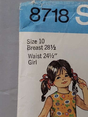 Simplicity Sewing Pattern #8718 Girls Pantdress & Jacket Size 10 -Cut Complete- - Picture 2 of 4