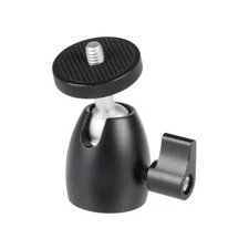 Mini Ball Head with 1/4 inch Screw for Monopod Tripod Light Stand
