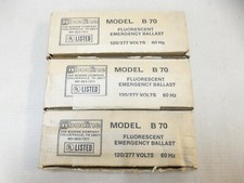 NEW Lot of 3 BODINE B70 120/277V 3-5 WATT FLUORESCENT EMERGENCY BALLAST AK