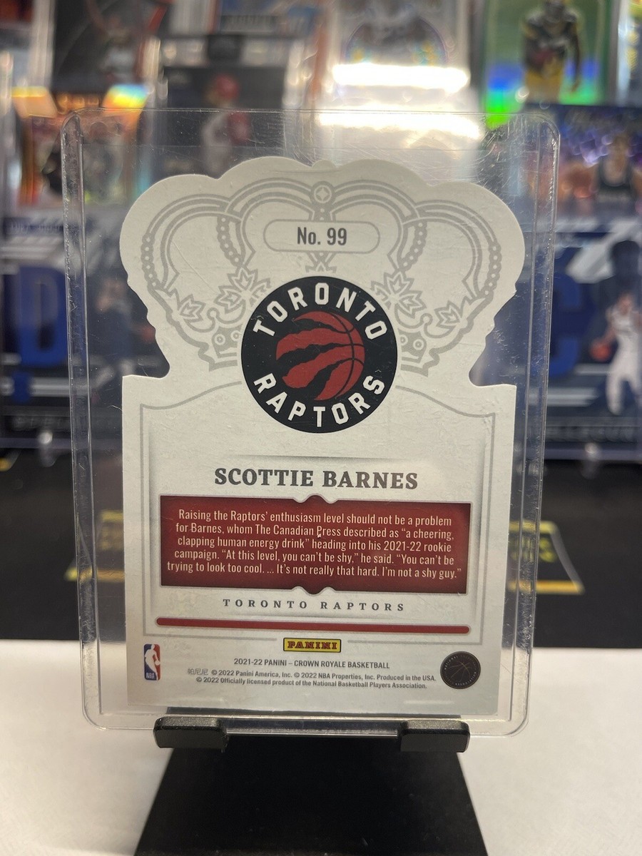 2021-22 Panini Crown Royale Scottie Barnes Cracked Ice Die-Cut RC