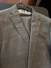 BRAND NEW WITH TAG JOS A. BANK 46L X 40W 29L RESERVE LUXURY GRAY/BROWN SUIT