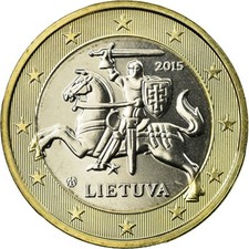 #731156 Lithuania, Euro, 2015, STGL, Bi-Metallic