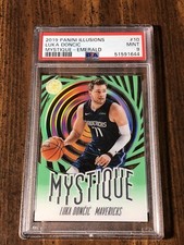 2019 Panini Illusions #10 Luka Doncic Mystique Emerald PSA 9 Mint J